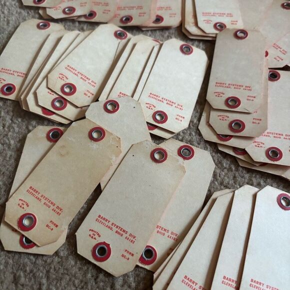 50 Vintage Paperboard Dealership Key Tags - Picture 5 of 5